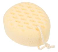 Luxshiny Soft Bath Scrubber Sponge for Body and Back Exfoliating, Cute Water Drop Shower Sponge, 1pcs Beige Bath Tool for Shower and Bathing Care