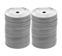 Luxshiny Stainless Iron Cymbals Ching Rings with 38mm Diameter and 6mm Inner Hole 100pcs Easy to Use and Sturdy for Drum Accessories Suitable for Cymbals and Percussion Instruments