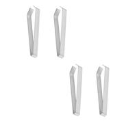 Luxshiny Stainless Steel Fish Bone Tweezers Featuring Better Control and Meat Hair Removal 4pcs Manual Precision Tool for Removing Fish Bones and Pig Hair for Kitchen Use
