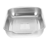Luxshiny Stainless Steel Fish Roasting Pan with Deep Rectangular Design for Oven and Grill, Versatile Heating Methods, for Family Gatherings and Roasting