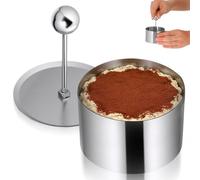 Luxshiny Stainless Steel Onigiri Mold Rice Ball Making Tool Sushi Mold for DIY Tiramisu and Desserts Round Shaped Kitchen 3.35 X 3.15 X 1.97 in 1 Piece