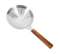 Luxshiny Stainless Steel Skimmer Ladle Colander Spoon with Long Handle Multi-Function Kitchen Food Strainer for Noodles Vegetables French Fries Lightweight Cooking Utensil for Home and