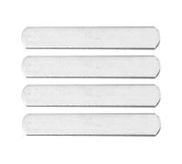 Luxshiny Stainless Sturdy Load-bearing Accessories 4 Pcs Rounded Anti-rust Plates 0.2kg Each for Weighted Vest and Leg Strap for Weighted Training and Fitness Exercise