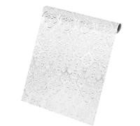 Luxshiny Static Window Privacy Film for Glass Windows Flower Pattern, PVC Material, 40x300cm Size, Blocks Heat and Features Non Adhesive Static Design, for Living Rooms and Bedrooms