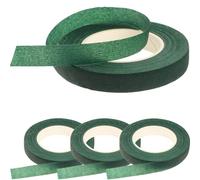 Luxshiny Stem Wrapping Tape Convenient to Use 4pcs Floral Green Stretchy Paper Tape for Florist Craft Projects and Flower Crowns for Bouquet Stem Wrap and Floral Arranging