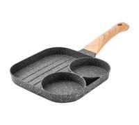 Luxshiny Stone Frying Pan Non Stick Breakfast Steak Pan with Long Handle