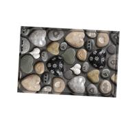 Luxshiny Stone Pattern Floor Mat Non Slip Decorative Rug for Bathroom Living Thick Comfortable Pad for Foot Fatigue Relief Easy to Clean Door Mat