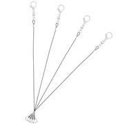 Luxshiny Stylus Pen Lanyard 4Pcs Steel Wire Rope with Pen Tether and Clipboard Leash for Touch Screen Devices