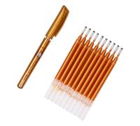 Luxshiny Sutra Copying Pen Refills Glitter Gel Pen Refill 0.7mm Plastic Easy to Replace Easy to Operate for Buddhist Scripture Copying Artists