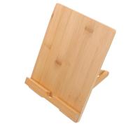 Luxshiny Table Price Signs Tags Holder Bamboo Sign Holder for Desktop Menu Display and Information in Businesses, Easy Placement from Different Angles