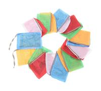 Luxshiny Tibetan Prayer Flags Outdoor Decorative Canvas Banner 28X35Cm Handcrafted Wind Horse Design Garden Accessory for Meditation and Worship