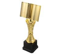 Luxshiny Trophy Award Star Trophy Cup Award Golden Plastic Star Shaped Charming Decorative Design Motivating Encourages Reading Passion for Libraries and Family Events