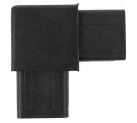 Luxshiny Two-Way Right Angle Connector Easy Installation and Secure Connection for 40x40cm Square Pipe , Polypropylene Plastic Corner Brace with Black Stylish Pipe Connection Part