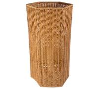 Luxshiny Umbrella Storage Bucket Artificial Rattan Design Indoor Home Office Use for Rain Umbrella Holder
