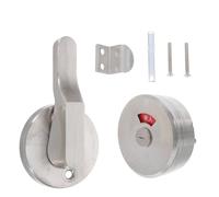 Luxshiny Vacant Occupied Indicator Lock for Toilet Partition Doors, Stainless Steel Privacy Bolt Latch for Public Bathroom Cubicles, Commercial Bathroom Door Privacy Lock