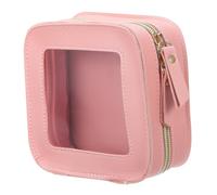 Luxshiny Vanity Bag Travel Pouch Mini Makeup Organizer Zipper Multiple Compartments for Women Girls Portable Cosmetics Storage On-The-Go Bathroom Or Travel