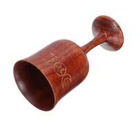 Luxshiny Vintage Holy Cup for Desktop Worship and Collection Sturdy Natural Wood Chalice Ornament with Retro Style Sacred Altar Decor for Ceremony and Home Embellishment