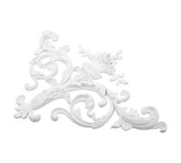Luxshiny Vintage Rococo Ceiling Corner Molding Trim Floral Panel Applique for Elegant European Wall Door Decoration Sophisticated French Style Interior Decorative Trim with Easy