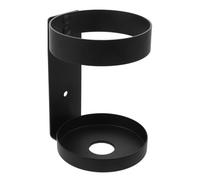Luxshiny Wall Mounted Bathroom Shower Bottle Holder with Stainless Steel Construction and Space Saver Design, Suitable for Hotel and Home Use, Modern Black Finish Shampoo and Soap Dispenser