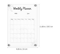 Luxshiny Wall-mounted Board Sign Message Board Acrylic Erasable Sign Chic Decorative Environmental Protection Lightweight for Office and Home