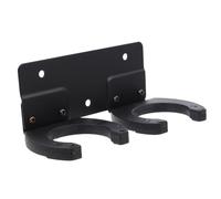 Luxshiny Wall-Mounted Metal Microphone Hook with Double Hook Design for Stable Positioning, for Ktv and Church Use, Universal Mic Holder Rack for Wireless Microphones