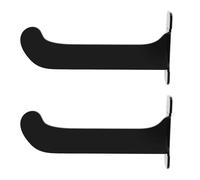 Luxshiny Wall Mounted Yoga Mat Storage Rack 2pcs Black Home Gym Yoga Pad Shelf with Tension Ring Multifunctional Wall Organizer and Exercise Equipment