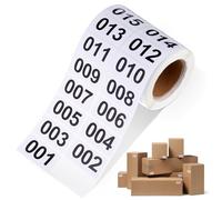 Luxshiny Warehouse Number Stickers Self-Adhesive 40X20Mm 1000 Labels for Inventory and Asset Management