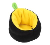 Luxshiny Warm Cotton Sleeping House for Small Pets like Hamsters and Ferrets, Comfortable Black Pet Nest Bed Providing Cozy Winter Shelter and Soft Bedding for Guinea Pigs