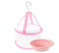 Luxshiny Washing Bowl for Makeup Brushes Cleaning Pad Mat Makeup Puff Cleaner Hanging Drying Net for Brushes for Beauty Tool Care and Storage