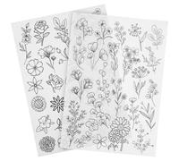 Luxshiny Water Soluble Embroidery Stabilizer Backing and Provides Support While Stitching Easy to Wash 2 Sheets Made of Non-Woven Fabric for Fabric and Clothes, for Creating New