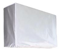 Luxshiny Waterproof Air Conditioner Protective Cover for Outdoor Use with Elastic Band Design, Sturdy Polyester Material, Silver Colour, Suitable for Protecting Ac Units from Rain and Sun