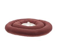 Luxshiny Waterproof Cat Recovery Collar Soft Protective Pet Neck Circle Anti-bite Fabric Elizabethan Collar for Post-surgery Use Wine Red m