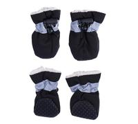 Luxshiny Waterproof Dog Shoes for Large Dogs with Corduroy Material Non-slip Protective Boots to Keep Paws Warm and Safe on Deck or Beach for Outdoor Use