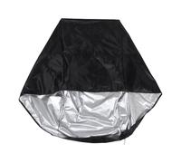 Luxshiny Waterproof Oxford Cloth Bicycle Trailer Cover with Pu Coating, Windproof and Portable Design for Outdoor Travel, Suitable for Bicycle and Pet Trailers, Black Colour Protective