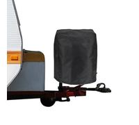 Luxshiny Waterproof Rv Trailer Hitch Cover with Dust and Sun Protection, Trailer Tongue Protector Compatible with Electric Jack, Sturdy Outdoor Caravan Tow Bar Cover