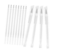 Luxshiny Waterproof White Makeup Position Mapping Pen Set with Plastic Body, Long Serving Life and Sturdy Design for Professional Salon Using, Tattooing and Brow Mapping Tool