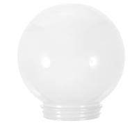 Luxshiny White Acrylic Spherical Lampshade 15Cm for Outdoor Wall Light Fixture Round Globe Shade for Garden Lighting
