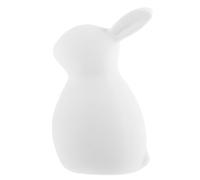 Luxshiny White Ceramic Rabbit Ornaments - Modern Minimalist Bunny Figurine for Indoor Decor Perfect for Home Office and Easter Celebrations
