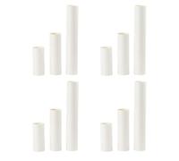 Luxshiny White Kraft Paper Tubes for Shipping Posters 24pcs Sturdy Cardboard Tubes Can Be Cut and Painted and Protecting Artwork for Art Paintings and Drawings