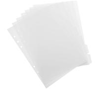 Luxshiny White Pp Binder Dividers for Notebooks with Index Classified Labels, Creative and Delicate Plastic Separators for Quick Reference and Document Organisation in A5 Loose-Leaf