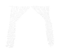 Luxshiny White Wedding Flower Garland Drapes with Versatile Design and Large Coverage, Cloth Material Floral Backdrop Wall Decoration for Indoor Weddings and Venues