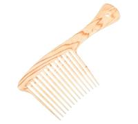 Luxshiny Wide Tooth Detangling Comb for Hair and Beard, Sturdy Plastic Material, Smooth Massage Design, Anti-pull and Not Sharp, for Home Use, Beige Colour