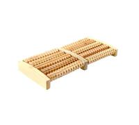 Luxshiny Wooden Foot Massager Roller with 5 Rows for Refreshing Tired Feet and Stress Relief, Rectangular Shape Made of Sturdy Wood, for Office Workers, Drivers, and Older People