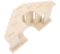 Luxshiny Wooden Hamster Ladder Climbing for Small Animals, Wave Step Design Cage Ramp for Hamsters, Guinea Pigs and Chinchillas, Natural Wood Pet Accessory for Cage Enrichment