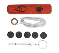 Luxshiny Wooden Kazoo Musical Instrument Requires No Music Theory with Smooth Natural Wood Grain, Beginner-friendly Design for Desk or Bookshelf Use, for Ukulele and Violin Accompaniment