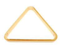 Luxshiny Wooden Pool Billiard Display Rack Triangle Shape Holder for 15 Balls Golden Colour Billiard Ball Holder Suitable for Organised Pool Tournaments