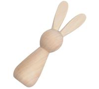 Luxshiny Wooden Rabbit Dolls DIY Painting Peg Dolls Beige Creative Wood Craft Can Be Decorated Family Friends Room Decoration