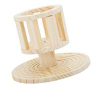 Luxshiny Wooden Rabbit Feeder Manger with Standing Grass Rack for Small Animals, Multi-functional Hay Holder for Guinea Pig and Chinchilla, Pet Feeding Bowl for Indoor Use