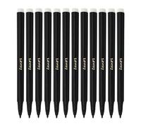 LUXSIN Single Colour Felt Tip Pens, BLACK, Fine Point, Pack of 48, Ideal for Write Draw Sketch Mark, Perfect for School Home Office Use, iZOFAX Black Ball Pen