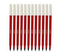 LUXSIN Single Colour Fineliner Pens, RED, Fine Point, Pack of 48, Smooth Precise n Detail Writing, Perfect for School Home Office Use, iZOFAX